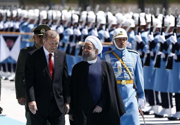 İran Cumhurbaşkanı Hasan Ruhani,  Cumhurbaşkanı Recep Tayyip Erdoğan'ı ziyaret etti.