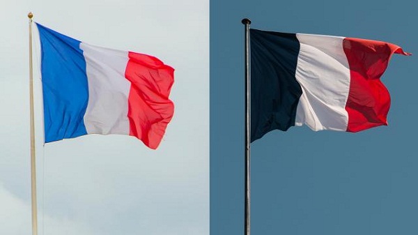 Fransa Cumhurbaşkanı Emmanuel Macron Fransa bayrağının rengini değiştirdi